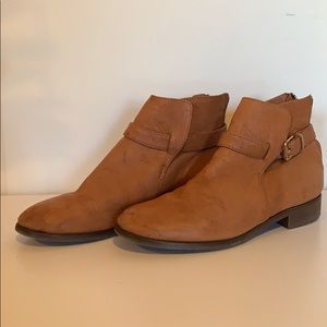 J. Crew Cognac Leather Boots